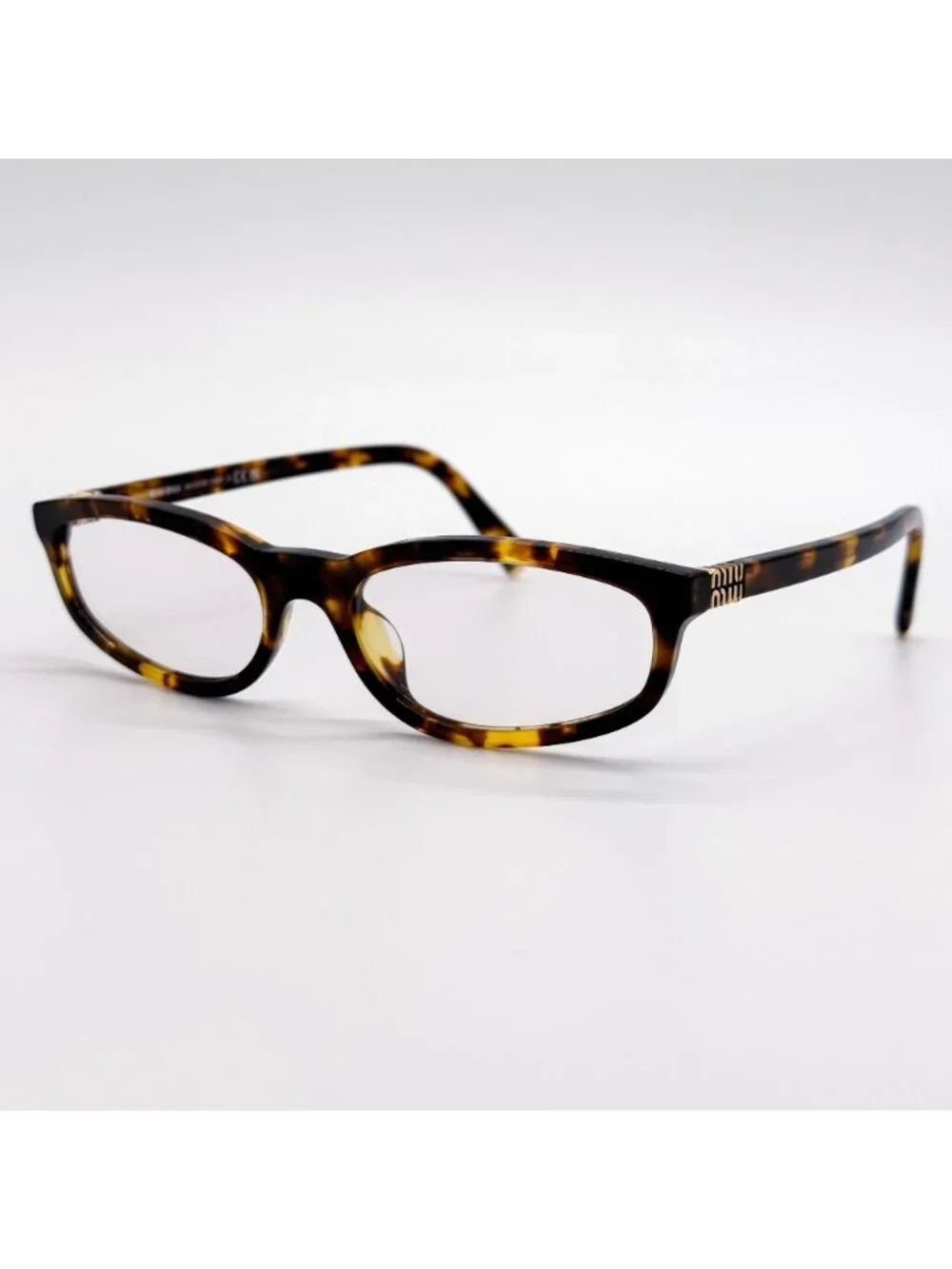 New Miu Miu MUA06S 14L08N Havana Women Eyeglasses SMU A06 Authentic